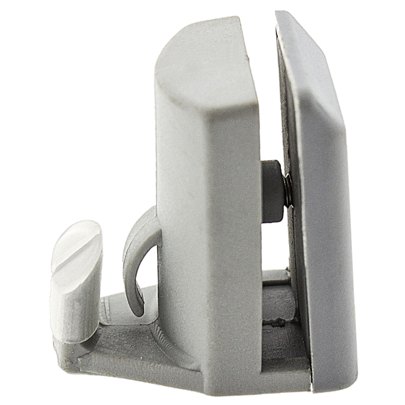 Нижній гачок для скляних дверей душової кабіни пластиковий сірий ( К-01 )