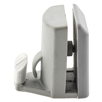 Нижній гачок для скляних дверей душової кабіни пластиковий сірий ( К-01 )