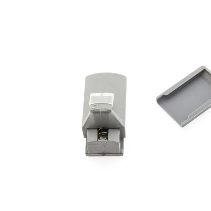 Нижній гачок для скляних дверей душової кабіни пластиковий сірий ( К-01 )