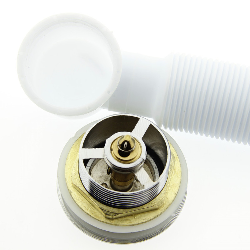 Донний клапан з гофрой, сифон для душової кабіни (ПУ01Г)