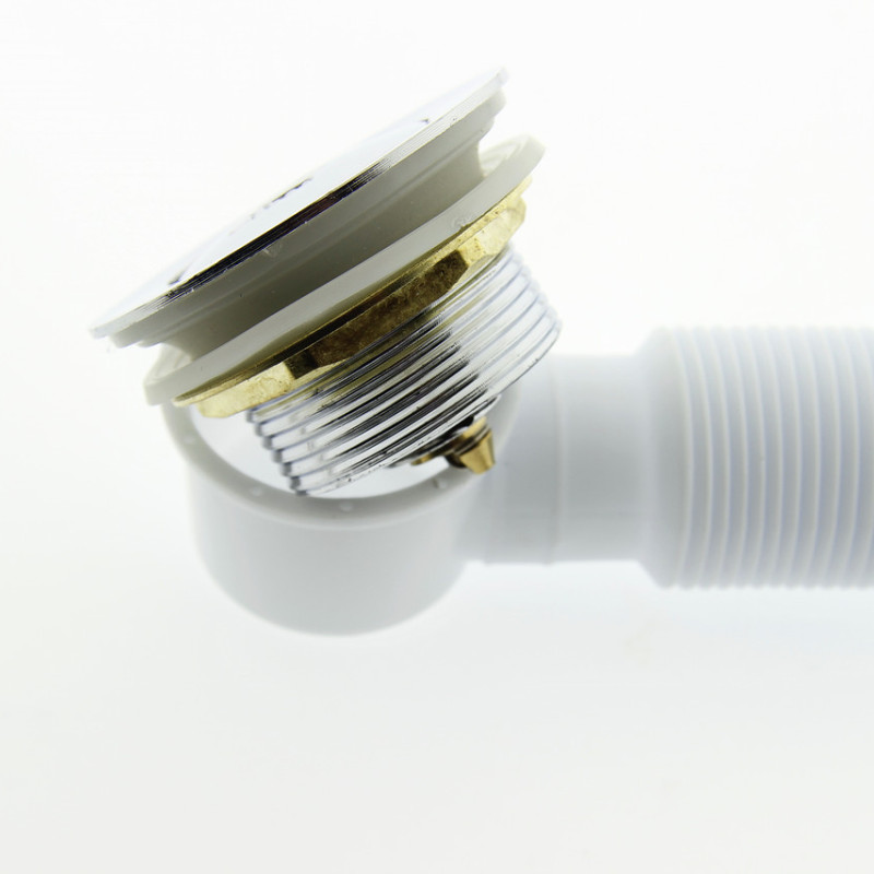 Донний клапан з гофрой, сифон для душової кабіни (ПУ01Г)