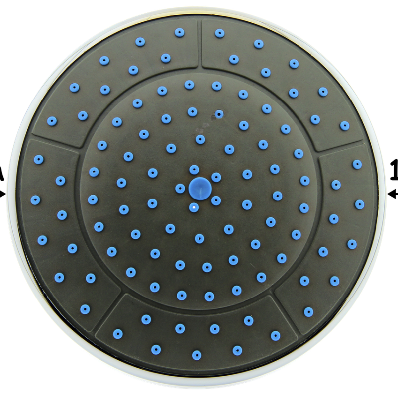 Лійка для душової кабіни, діаметром 160 мм ( Л-160 ) Шток з зовнішньою різьбою.