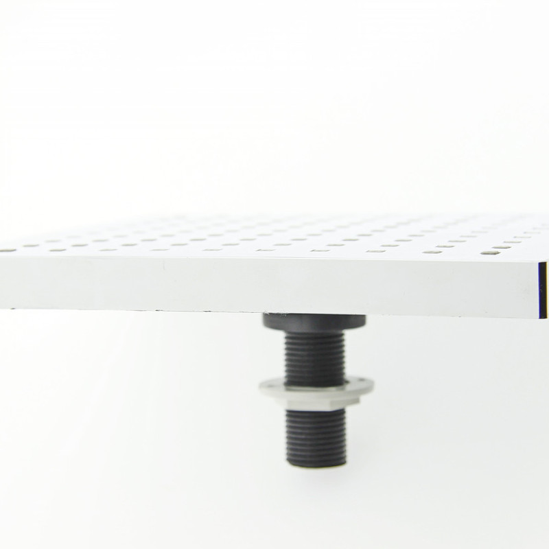 Лійка для душової кабіни, квадратна 180 мм. х 180 мм. ( Л-180\17 ) товщина 17 мм. Шток з зовнішньою різьбою.