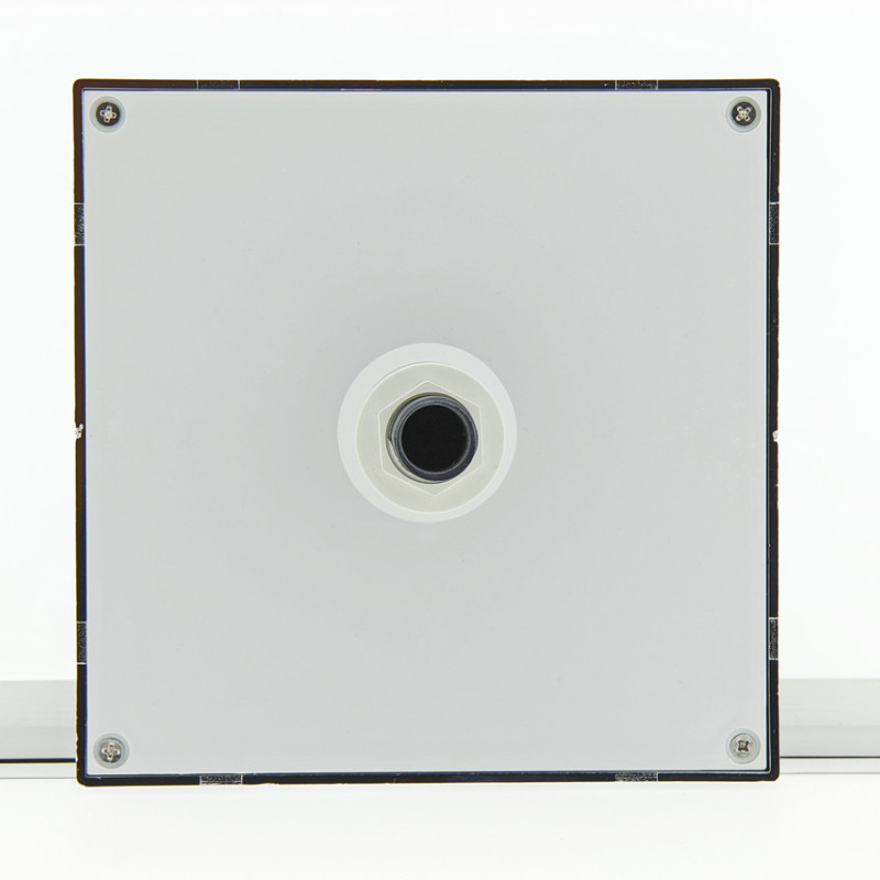 Лійка для душової кабіни, квадратна 180 мм. х 180 мм. ( Л-180\17 ) товщина 17 мм. Шток з зовнішньою різьбою.