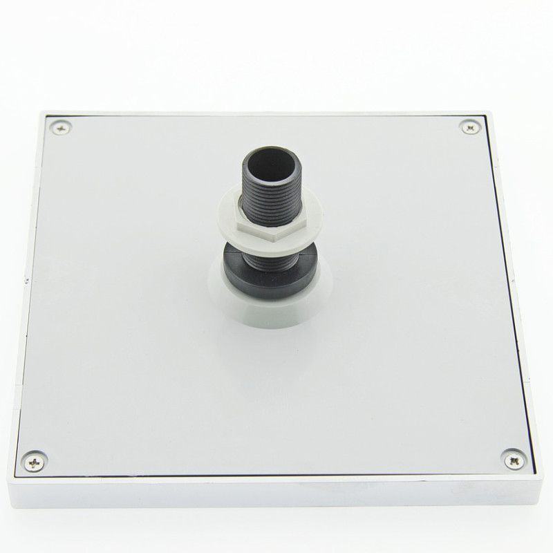 Лійка для душової кабіни, квадратна 180 мм. х 180 мм. ( Л-180\17 ) товщина 17 мм. Шток з зовнішньою різьбою.