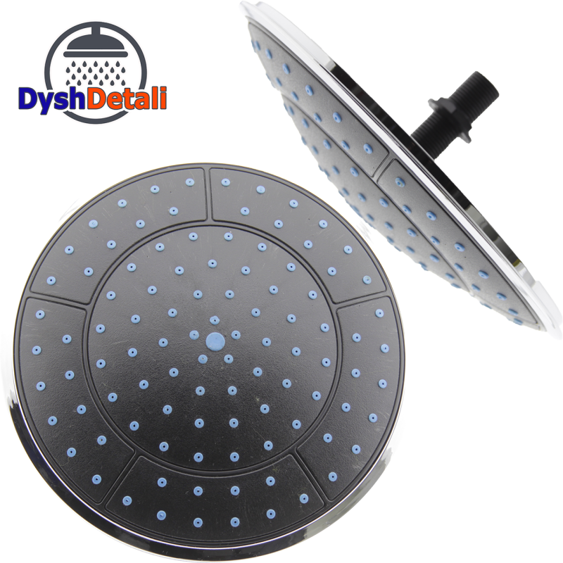 Лійка для душової кабіни, діаметром 250 мм ( Л-250 ) Шток з зовнішньою різьбою.