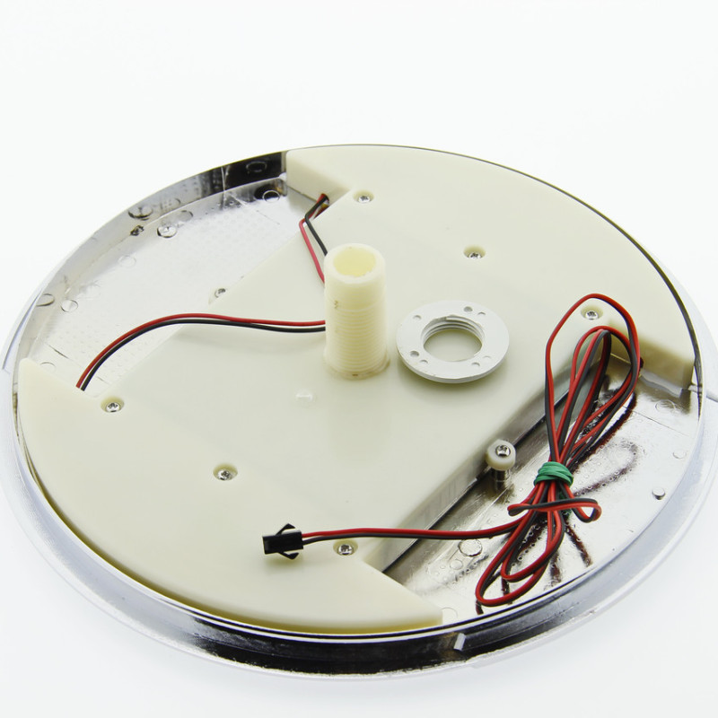 Лійка для душової кабіни, з підсвічуванням діаметром 250 мм ( Л-250Л ) Шток з зовнішньою різьбою.