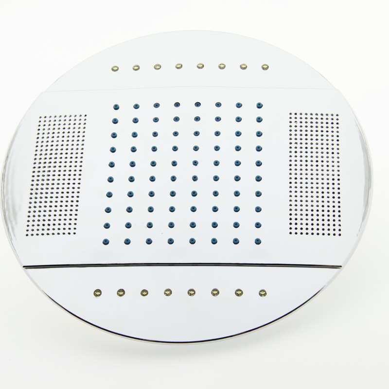 Лійка для душової кабіни, з підсвічуванням діаметром 250 мм ( Л-250Л ) Шток з зовнішньою різьбою.