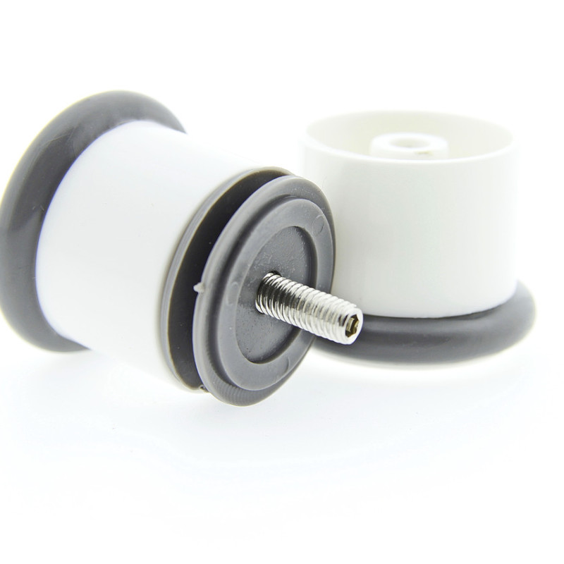 Ручка для дверей душової кабіни ( Н 07 ) Біла на один отвір, пластикова