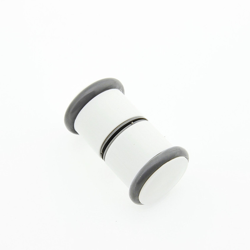 Ручка для дверей душової кабіни ( Н 07 ) Біла на один отвір, пластикова