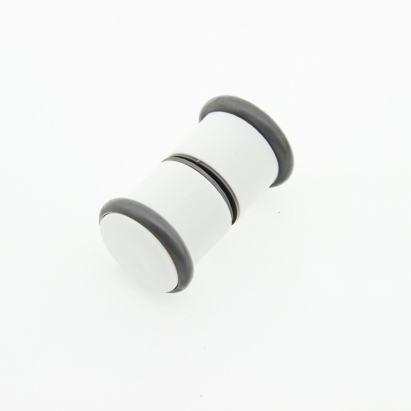 Ручка для дверей душової кабіни ( Н 07 ) Біла на один отвір, пластикова