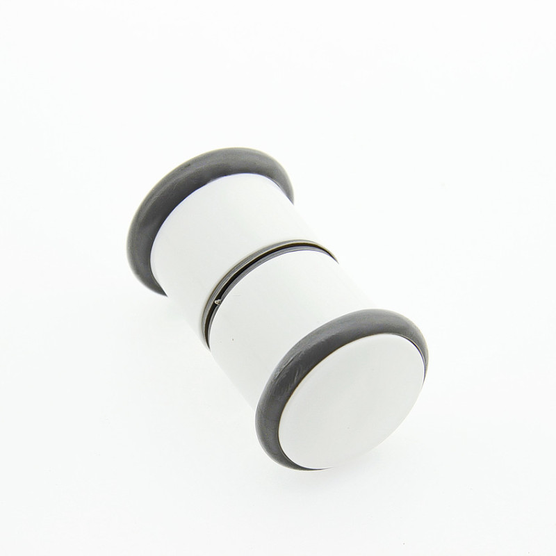 Ручка для дверей душової кабіни ( Н 07 ) Біла на один отвір, пластикова