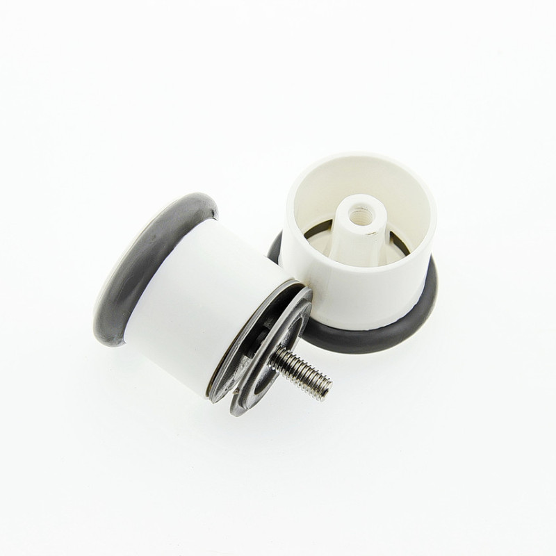 Ручка для дверей душової кабіни ( Н 07 ) Біла на один отвір, пластикова