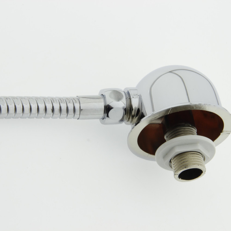 Куточок підключення душа (УД 02) хромований, з зовнішньою різьбою.