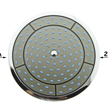 Лійка для душової кабіни, діаметром 245 мм ( Л-245 ) Шток з зовнішньою різьбою.