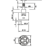 Картридж в змішувач душової кабіни, на три ( 3 ) положення діаметром 33 мм і довжиною штока 65 мм ( К33\3\65 )