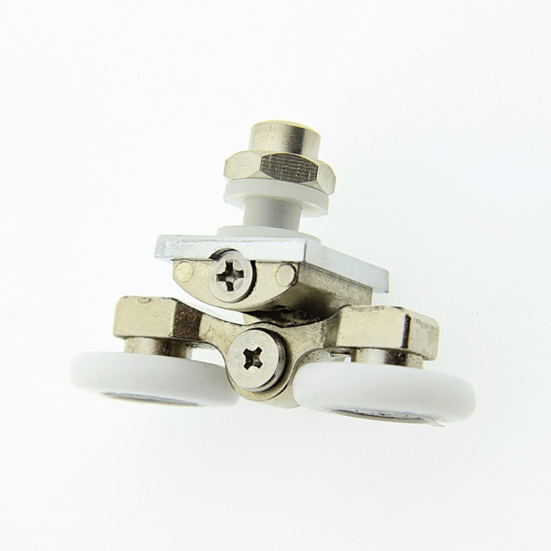 Ролики для душової кабіни металеві, подвійні, поворотні ( В-07 )