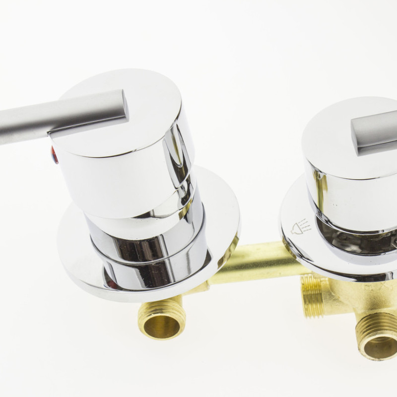 Змішувач для душової кабіни ( Г-4\10 ) на чотири положення під гайку у стійку душової кабіни