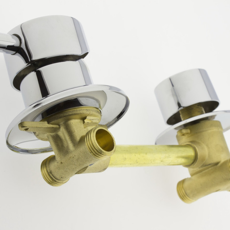 Змішувач для душової кабіни ( Г-3\14 ) на три положення під різьблення 14 см по центрам.