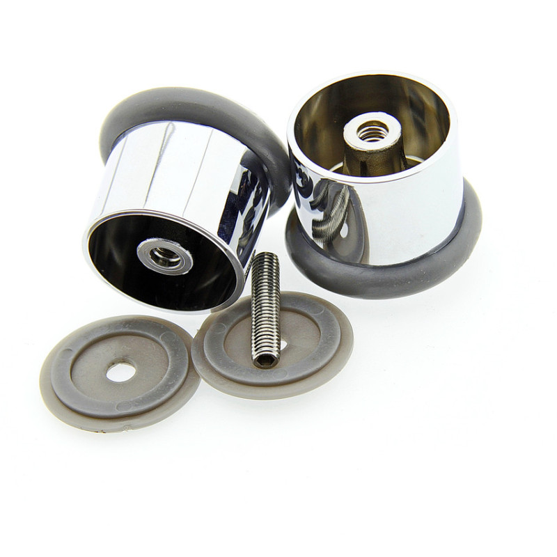 Ручка для дверей душової кабіни ( Н 07 ) Хромована, пластикова з гумовими вставками.