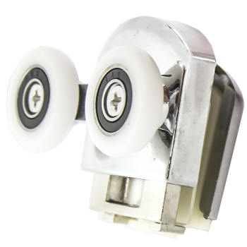 Ролики для душової кабіни подвійні, хромований, нажимной ( M-02 A ) 23 мм.