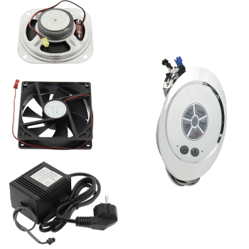 Пульт для душової кабіни (БУ 017) кабіни кнопковий з радіо, овальної форми.