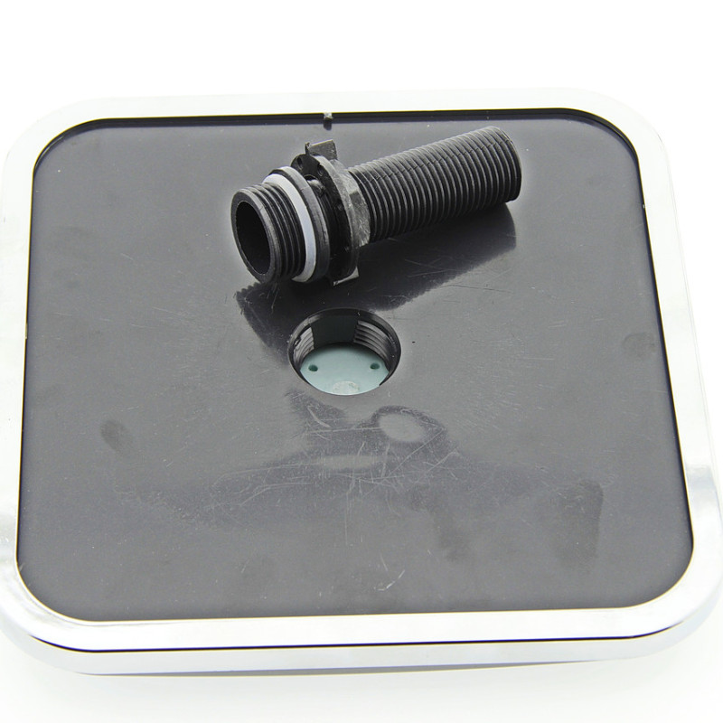 Лійка для душової кабіни, квадратна 180 мм. х 180 мм. ( Л-180\13 ) товщина 13 ммШток з зовнішньою різьбою.