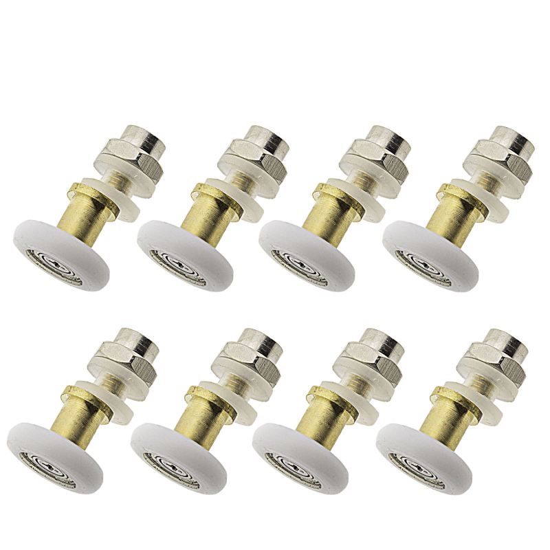 Ролики для душової кабіни з 8 мм посадковим отвором (В 06 С ) Латунний з ексцентриком 25 мм.