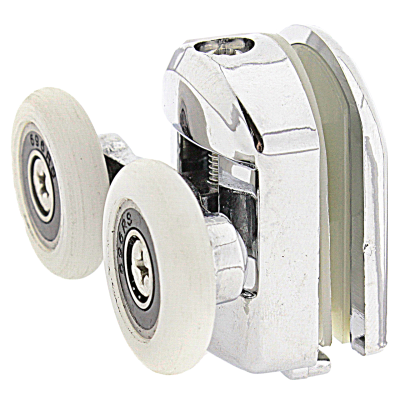 Ролики для душових кабін, подвійні, хромовані ( M-02 В ) 28 мм.