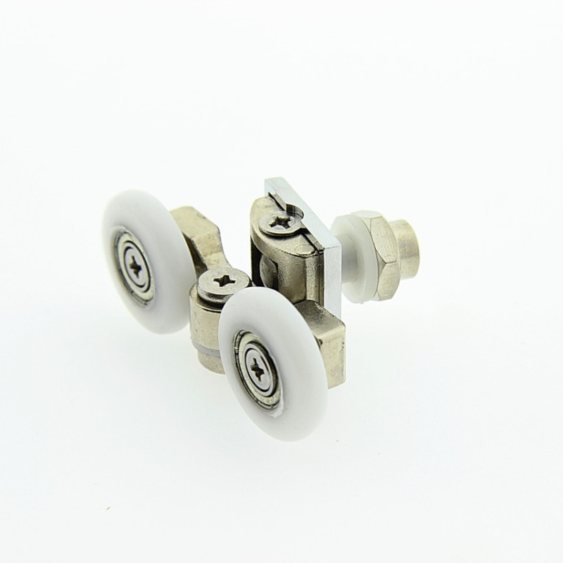 Ролики для душової кабіни металеві, подвійні, поворотні ( В-07 ) 23 мм., 10 м