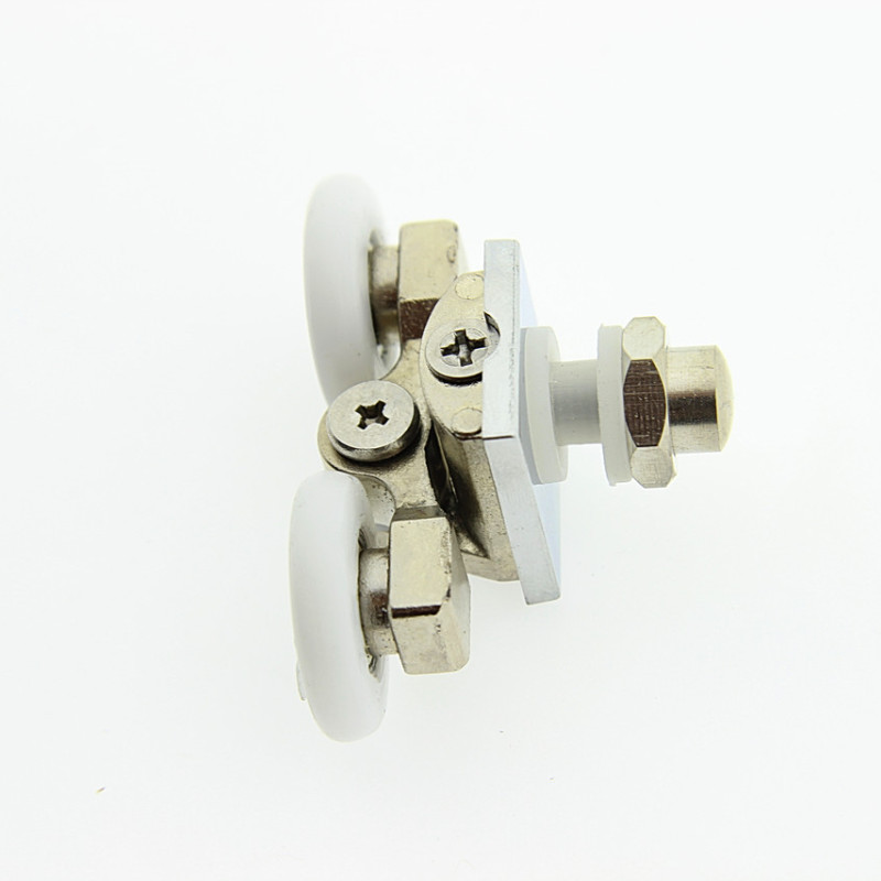 Ролики для душової кабіни металеві, подвійні, поворотні ( В-07 ) 26 мм., 8 мм