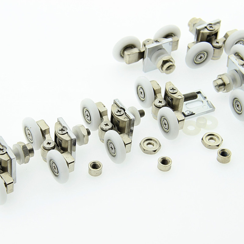 Ролики для душової кабіни металеві, подвійні, поворотні ( В-07 ) 26 мм., 10 м