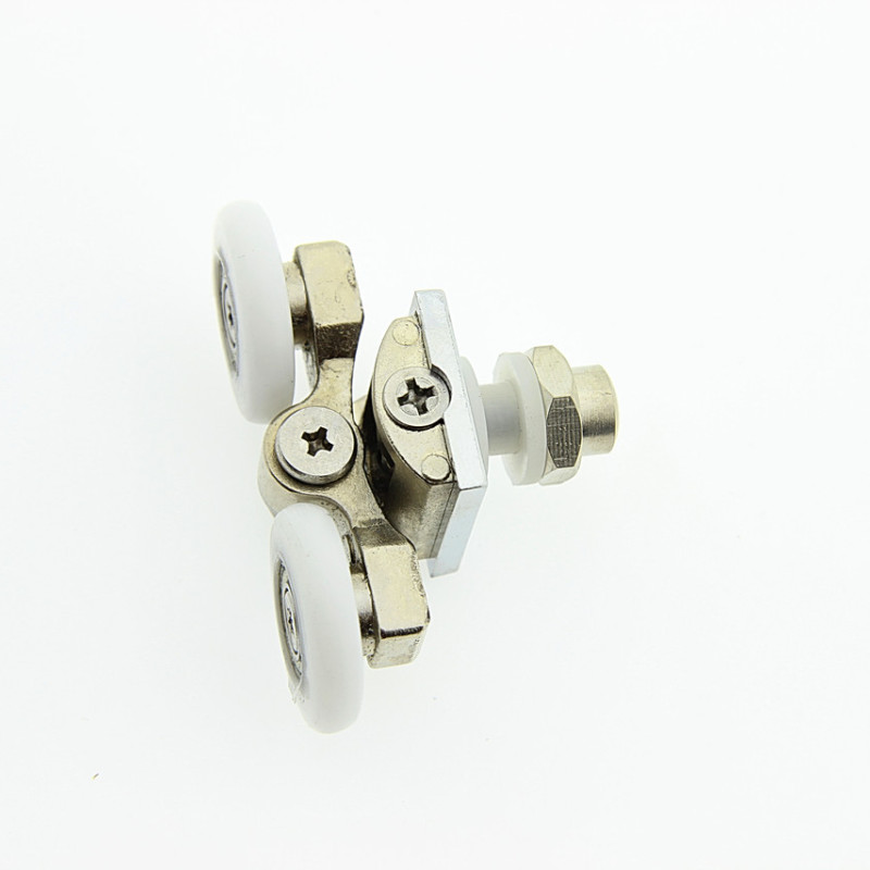 Ролики для душової кабіни металеві, подвійні, поворотні ( В-07 ) 26 мм., 10 м