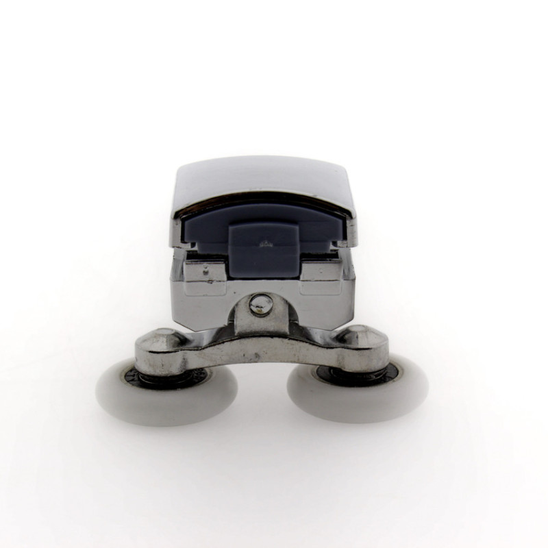 Ролики для душової кабіни подвійні, хромований, нажимной ( M-02 С ) 23 мм.