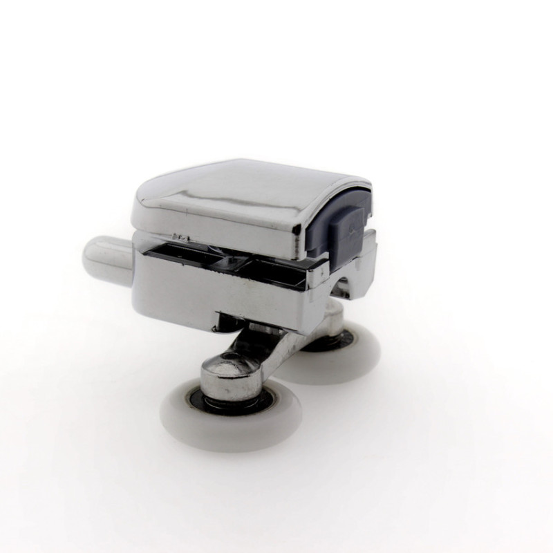 Ролики для душової кабіни подвійні, хромований, нажимной ( M-02 С ) 23 мм.