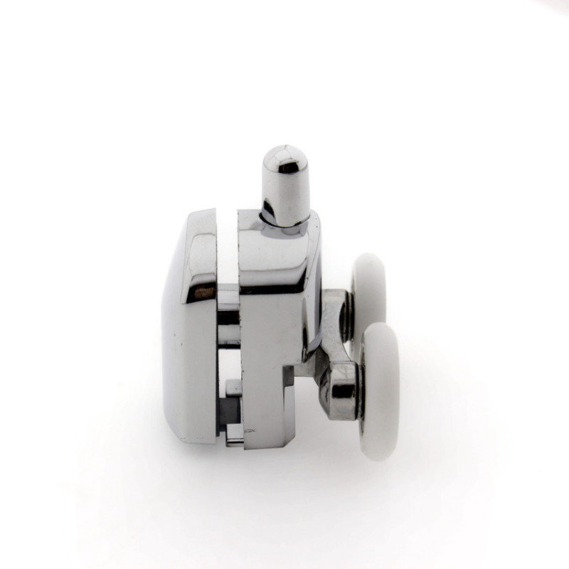 Ролики для душової кабіни подвійні, хромований, нажимной ( M-02 С ) 23 мм.