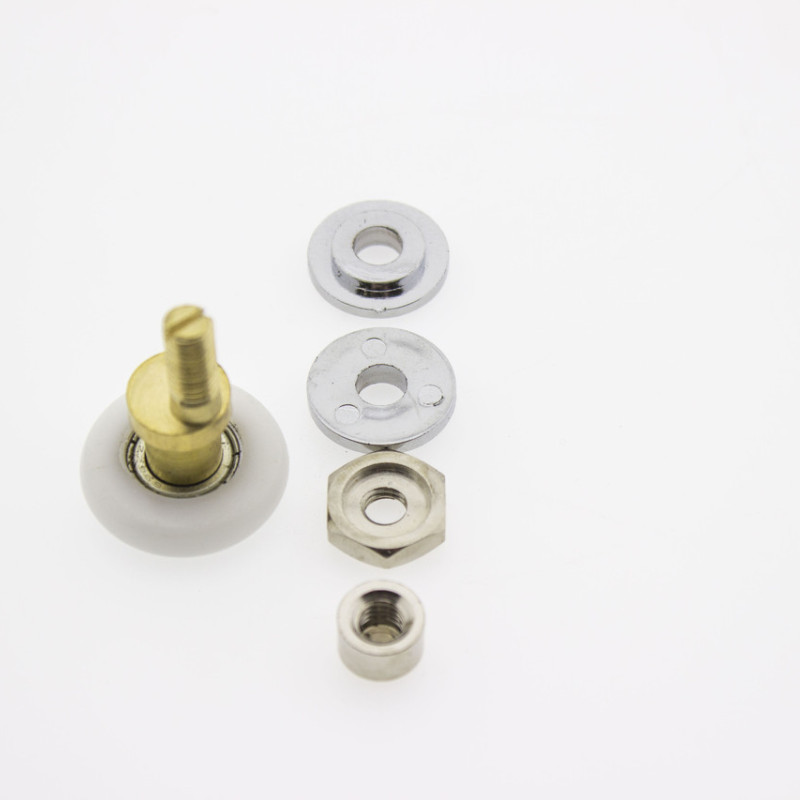 Ролики для душової кабіни металевий, ексцентриковий, латунний ( ХД028 ) 19 мм.