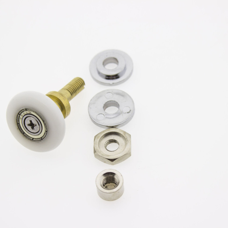 Ролики для душової кабіни металевий, ексцентриковий, латунний ( ХД028 ) 19 мм. 23 мм.