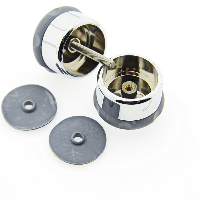 Ручка для дверей душової кабіни ( Н 09 ) Хромована, пластикова з гумовими вставками.