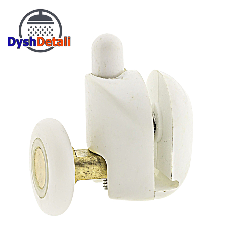 Ролики для душової кабіни ( А039А ) нажимні, нижні, Білий 26 мм.