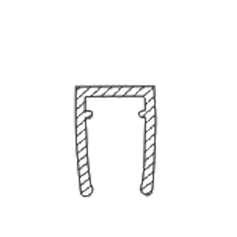 Накладка на торець скла (ФС 01 В) довжина 2 м. Прозора