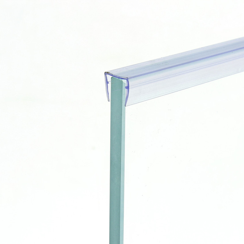 Накладка на торець скла (ФС 01 В) довжина 2 м. Прозора 8 мм