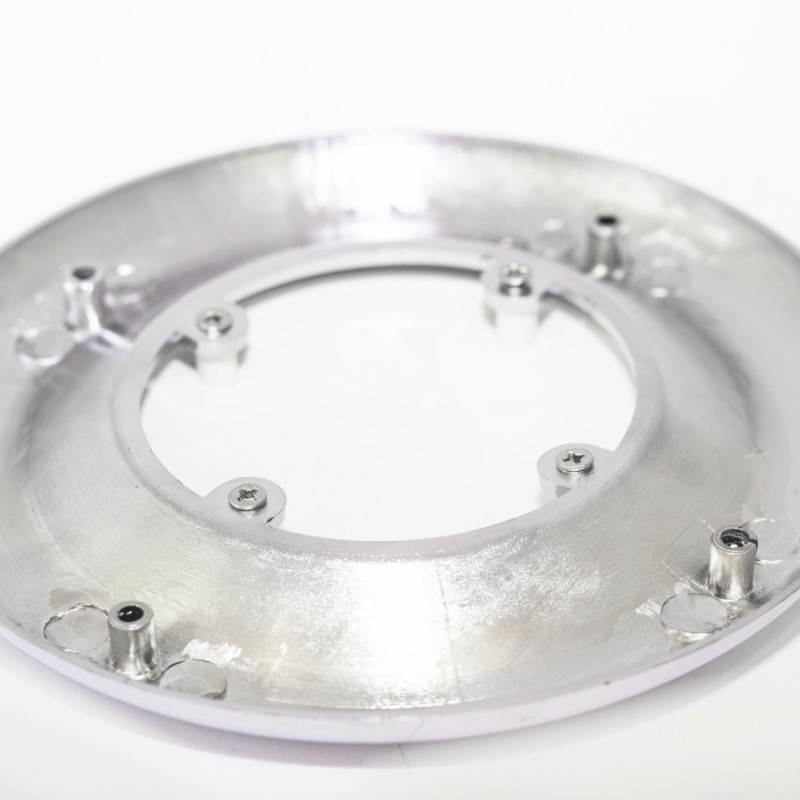 Накладка декоративна під динамік або кулер ( Витяжка ) душової кабіни. Хром з білою вставкою