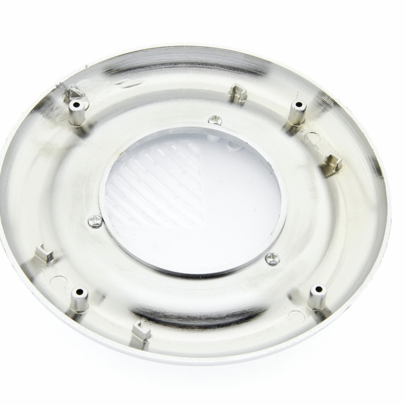 Накладка декоративна під динамік або кулер ( Витяжка ) душової кабіни. Хром з білою вставкою