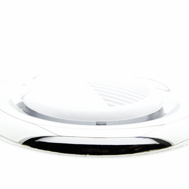 Накладка декоративна під динамік або кулер ( Витяжка ) душової кабіни. Хром з білою вставкою