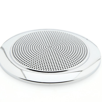 Накладка декоративна під динамік або кулер ( Витяжка ) душової кабіни. Хром з сіточкою.