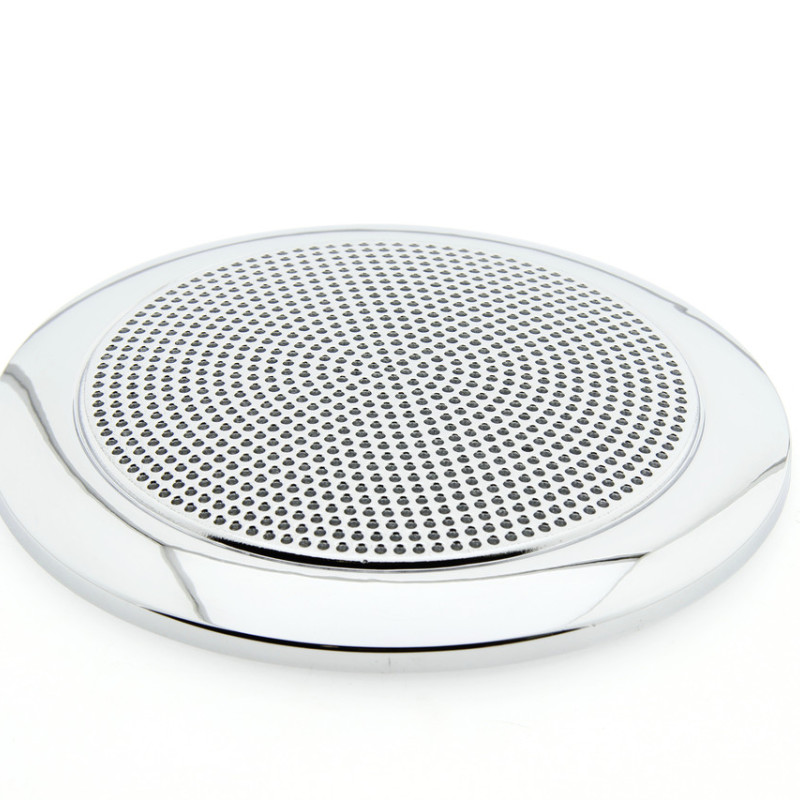 Накладка декоративна під динамік або кулер ( Витяжка ) душової кабіни. Хром з сіточкою.