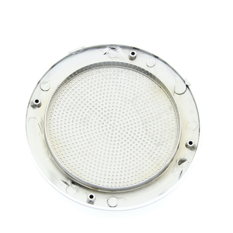 Накладка декоративна під динамік або кулер ( Витяжка ) душової кабіни. Хром з сіточкою.