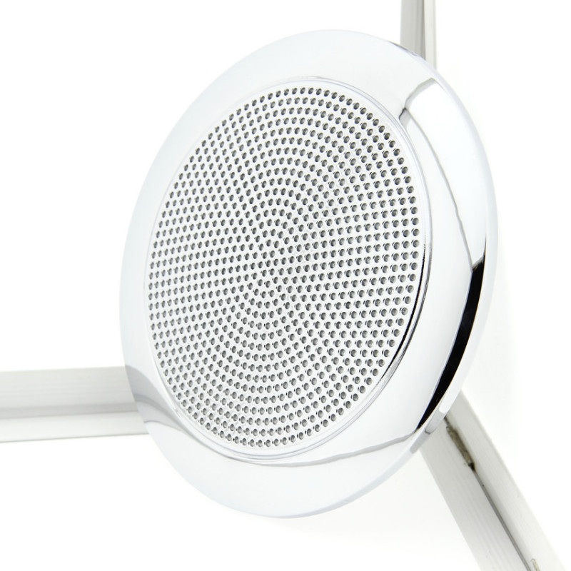 Накладка декоративна під динамік або кулер ( Витяжка ) душової кабіни. Хром з сіточкою.