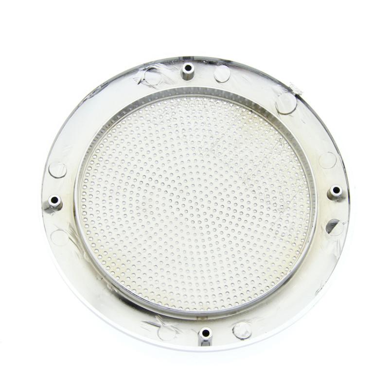 Накладка декоративна під динамік або кулер ( Витяжка ) душової кабіни. Хром з сіточкою.